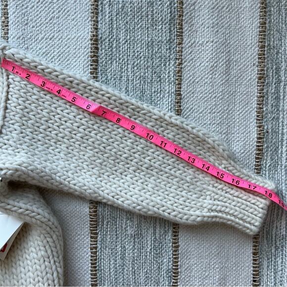 Mother Soul Serenade Criss Cross Chunky Knit Pullover Jumper Sweater Size Medium - Picture 10 of 12